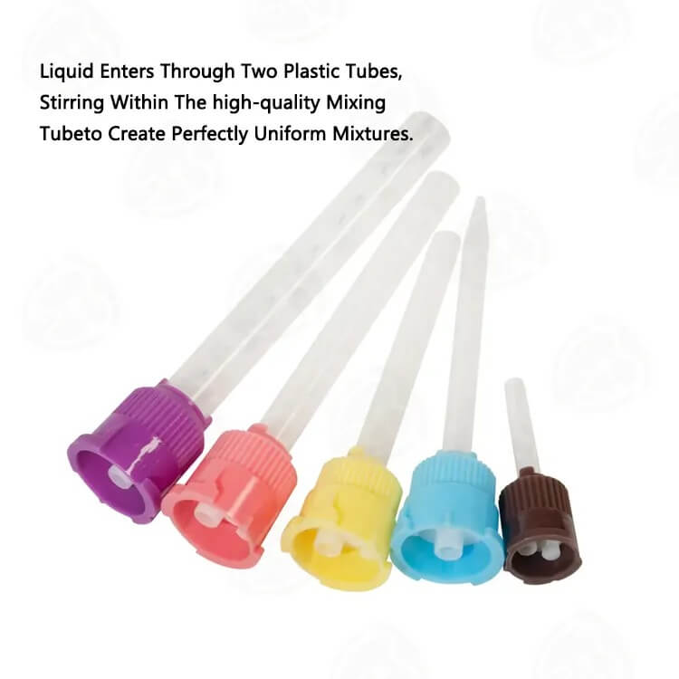 Plastic Dental Impression AB Mixing Nozzles